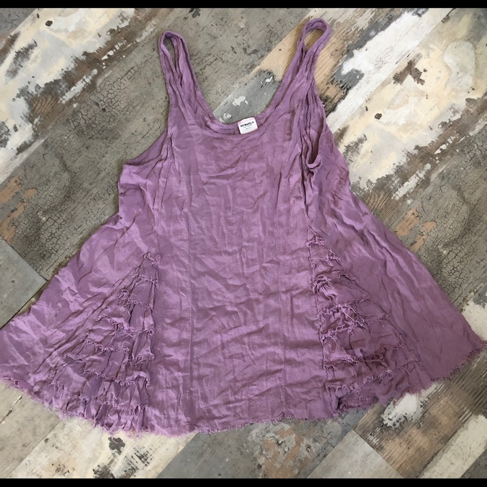 Free people purple blush loose tank size xs